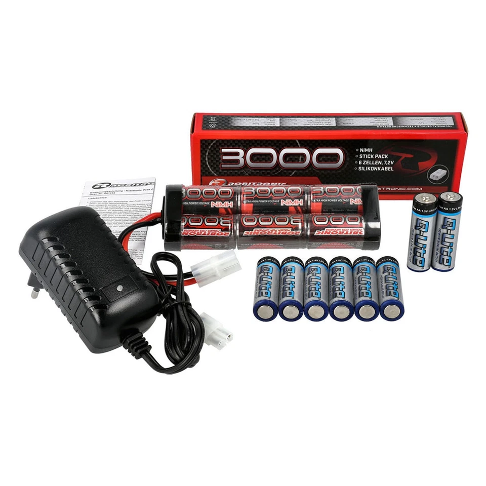 Elektro Starter Kit  Quick Carger DeltaPeak, 7,2V Stickpack 3000mah, 8 Senderbat - Bild 1 von 1