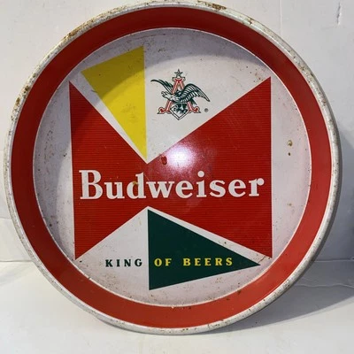 Budweiser King Of Beers Metal Beer Serving Tray 13” - Image 1 of 4