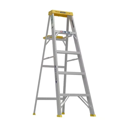 5 Ft. Aluminum Step Ladder (9 Ft. Reach Height) with 225 Lb. Load Capacity Type  - Image 1 of 4
