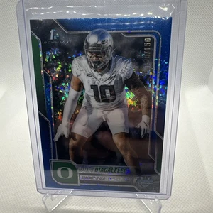 Matayo Uiagalelei 2025 Bowman Cromo Azul Diamante 1er Oregón/150 - Imagen 1 de 2