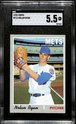 1970 Topps #712 Nolan Ryan HOF  SGC 5.5 EX+ C101421 - Image 1 of 3
