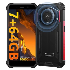 F101P Android 13 Rugged Smartphone, 7GB+64GB/1TB Rugged Call Phone 10600mAh... - Bild 1 von 7