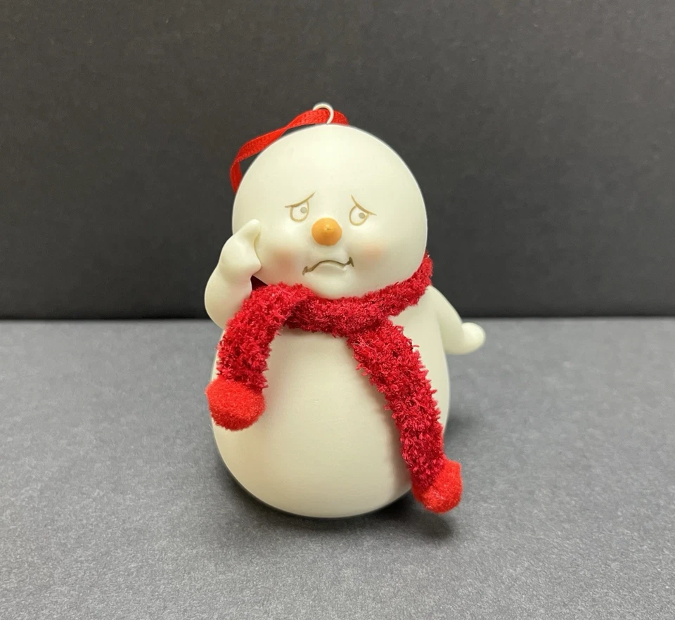 Dept 56 Snowpiions muñeco de nieve adorno de Navidad Oh Where Did My Memory Go Foto 1 de 4