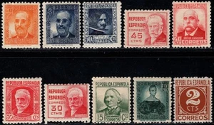 1936.MH.Ed:*731/740.Personajes y Cifras.Serie completa.PCat:15€ - Imagen 1 de 2