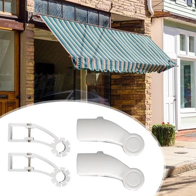 2 Count Side Brackets with Lids for 40mm Square Tubes Awning Gearbox Support - image 1 of 4