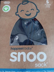 Happiest Baby Sleepea Medium 0 - 2 Months Organic Cotton Swaddle Navy Planets - Picture 1 of 1