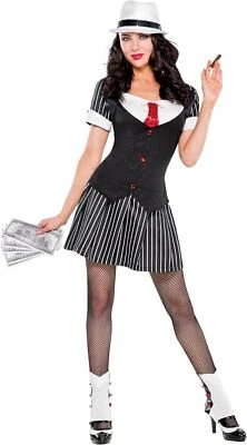 Dressed to Kill Gangster Moll Suit Yourself Fancy Dress Halloween Adult Costume - Image 1 of 2