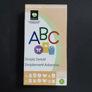 Cartucho Cricut ABC SIMPLEMENTE DULCE Superposición Simple Libro Estado Eslace Desconocido - Imagen 1 de 10