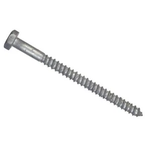 (2)-Hillman 3/8" X 1-1/2" Galvanized Hex Head Lag Screw @ 100/Pk 812059 - Picture 1 of 1