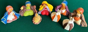 PRESEPE Natalità 8 Personaggi Ceramica Maria Giuseppe Gesù Re Magi, Stile Thun - Foto 1 di 17