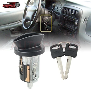Metal Ignition Switch Lock Cylinder & 2 Keys For 1997-2003 Ford F-150 & Mustang - Imagen 1 de 11