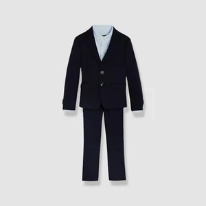 Michael Kors Kid's Boy's Blue Solid Two-Piece Suit Set Size 5 - Picture 1 of 3