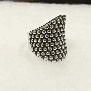 SIMON SEBBAG Sterling Silver Popcorn Ring Sz 6.5 - Picture 1 of 9