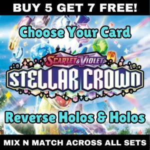 Pokemon - S&V Stellar Crown - Reverse Holos & Holos - Choose Your Card - Picture 1 of 1