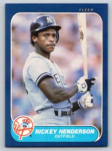 1986 Fleer #108 Rickey Henderson NM+