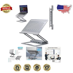 Lightweight Laptop Docking Station with Dual Display Support & Versatile Ports - Picture 1 of 11