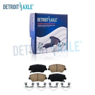 Front Ceramic Brake Pads w/ Hardware for Kia Sorento Hyundai Santa Fe Sport Nexo - Image 1 of 4