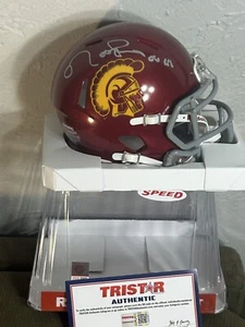 Matt Leinart Autographed USC Trojan Speed Mini Helmet Heisman Tristar Signed - Picture 1 of 3