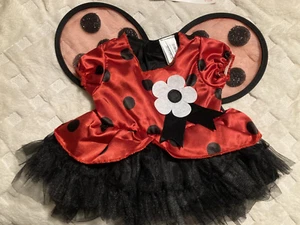 Kleinkind Marienkäfer Kostüm 6-12 M - 2 Stück Tutu Kleid Flügel Halloween Baby Käfer süß - Bild 1 von 6