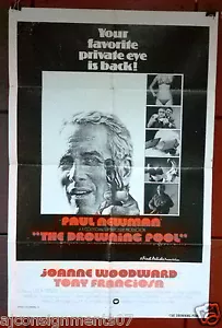 The Drowning Pool (Paul Newman} Original US 41x27" Filmplakat 70er - Bild 1 von 3