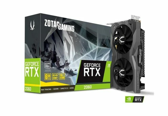 Tarjeta de gráficos ZOTAC NVIDIA GeForce RTX 2060 6GB (ZTT20600H10M) Foto 1 de 1