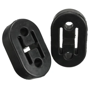 2x Car Rubber Exhaust Mounting Bracket Repair Replacement Hanger Black - Picture 1 of 12