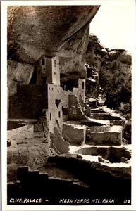 RPPC Cliff Palace Mesa Verde Nationalpark echtes Foto Postkarte - Bild 1 von 2