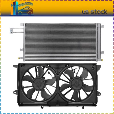 For 2008 2009 2010 2011-2014 Cadillac CTS A/C Radiator Cooling Fan and Condenser - Изображение 1 из 4