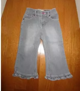Jean The Children's Place Girls 18M elástico negro auténtico denim con volantes estilo - Imagen 1 de 2