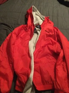 Charles River Men's Performer Jacket Hooded XL H2O Resistant Nylon Red “Russell” - Picture 1 of 5