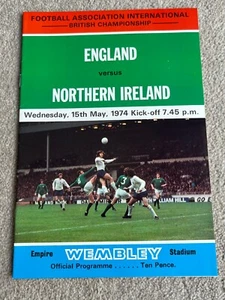 1974 England v Northern Ireland British Championship programme, Unused condition - Picture 1 of 4