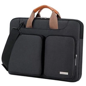 360° Protective Laptop Shoulder Bag, 14 Inch Laptop Sleeve 14 Inches Black - Picture 1 of 8