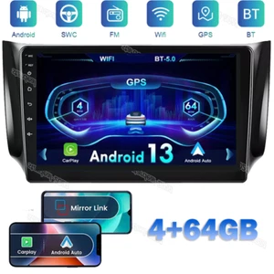64G For Nissan Sentra Sylphy 2012-2016 Android 13 10in CarPlay GPS Car Stereo HD - Picture 1 of 17