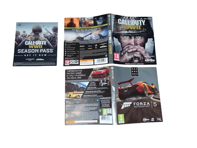 2x XBOX One Art cover ONLY Call of Duty WWII & Forza Motorsport 5 - Image 1 of 4