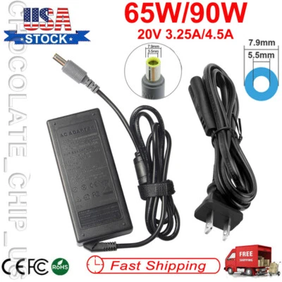 AC Adapter Power Charger For IBM Lenovo Thinkpad T60 T60p T61 T400 T410 T500 X60 - Image 1 of 4