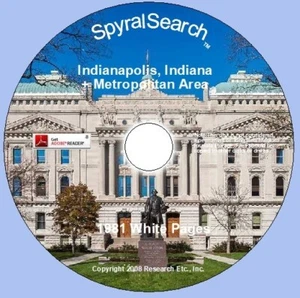 IN - Indianapolis + Metro 1981 White Pages Telephone Book CD in PDF format - Picture 1 of 1