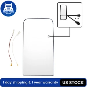 Main Mirror Glass Upper W/Heat For Kenworth T600 T660 T2000 T800 & Peterbilt 387 - Picture 1 of 8