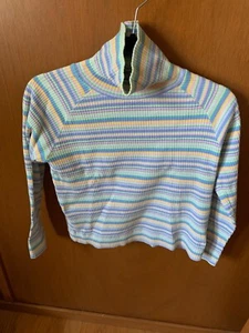 Pastel striped turtleneck; UR It brand, Girls L (14) - Picture 1 of 3