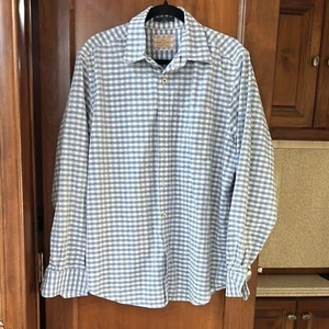 Tommy Bahama Blue and White Casual Button Down Shirt Large - Picture 1 of 4