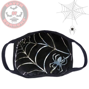 Máscara facial de papel de aluminio plateado Spiderweb - Imagen 1 de 1