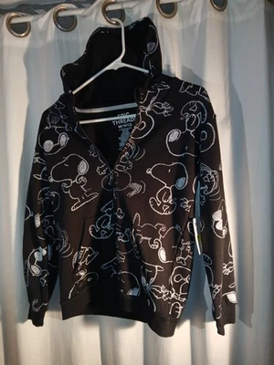 Sudadera con Capucha EPIC THREADS Niños Talla M 14-16 Nueva con Etiquetas Negra Profunda Snoopy Peanuts Foto 1 de 4