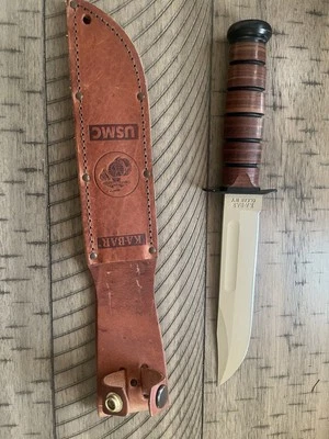 KA1217CB: tamaño completo USMC KA-BAR, marrón coyote, nuevo sin caja Foto 1 de 4