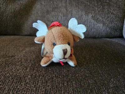 Vintage 1998 Commonwealth Plush Snowden and Friends Reindeer Mini Keychain - Image 1 of 4