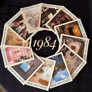 1984~~~Architectural Digest~~~Complete Year~~~Overall LIKE NEW🐇Condition - Picture 1 of 10