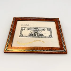 Framed BEP Souvenir Card 2002 American Numismatic Association Convention in NYC - Picture 1 of 7