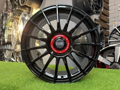 4X R18" 5X114.3 OZ Superturismo Style Black Gloss Wheels: Fits For Hyundai Mazda - Image 1 of 4