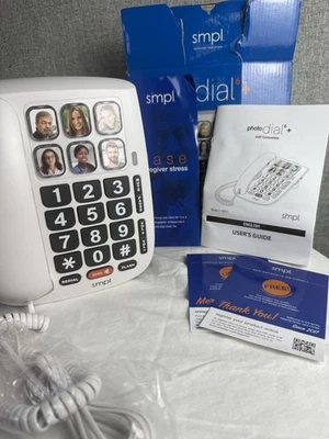 NUEVO Teléfono Senior Simple Foto Dial 6 Foto Grande Velocidad Fácil Marcación Botón Teléfono Foto 1 de 4
