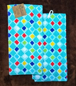 Cactus Terry Towel Kitchen Towel Geometric Pattern Kay Dee Cactus Garden Set NWT - Picture 1 of 1