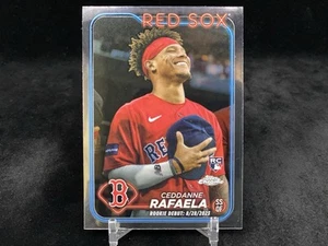 CEDDANNE RAFAELA 2024 TOPPS CHROME UPDATE #USC44 ROOKIE DEBUT BASE / RED SOX - Picture 1 of 2