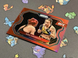 Nina Ansaroff Panini 2021 UFC Prizm Debut Edition Red Prizm /275 Holo #135 - Picture 1 of 5